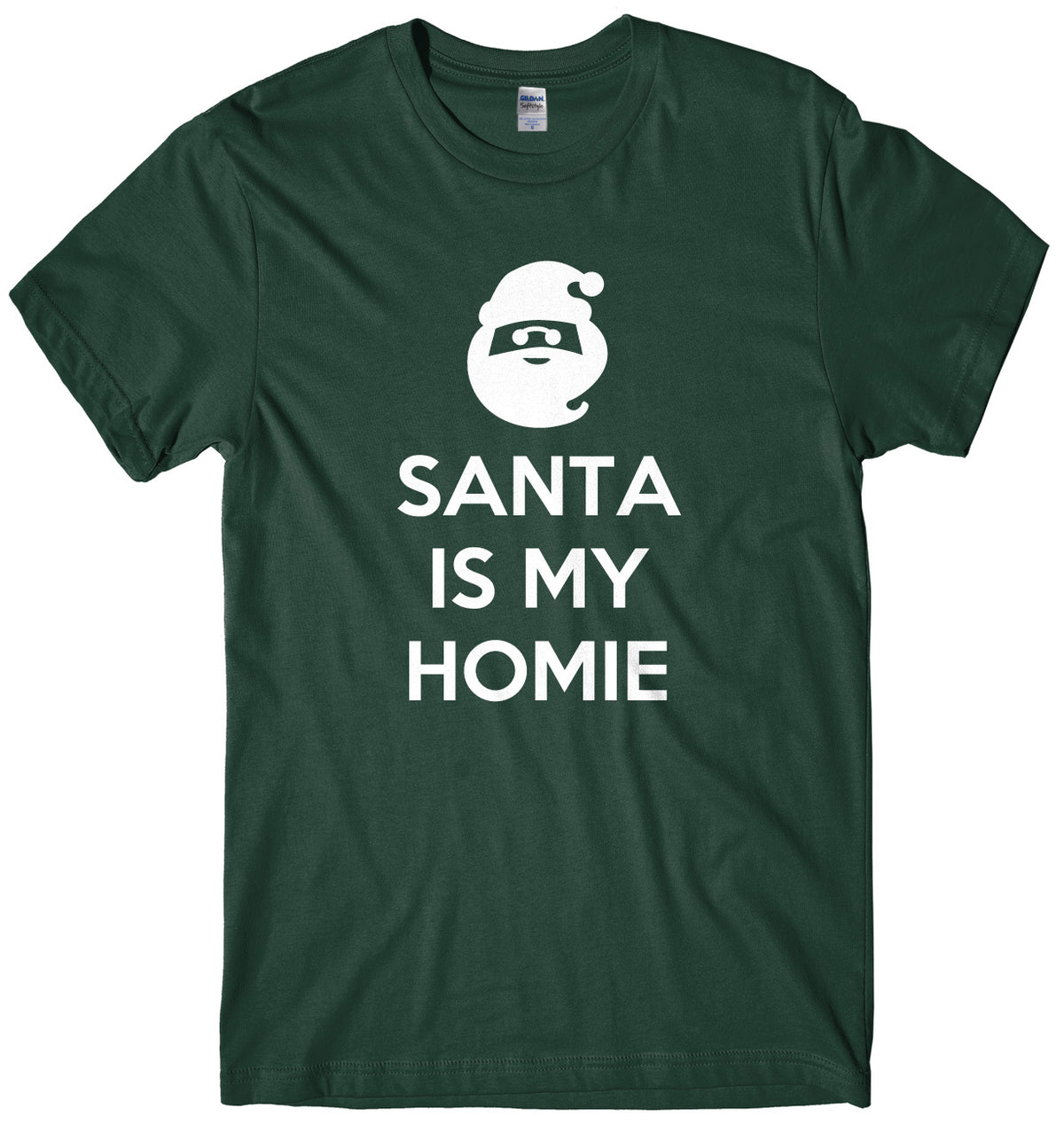 Santa Is My Homie Mens Unisex Christmas T-Shirt