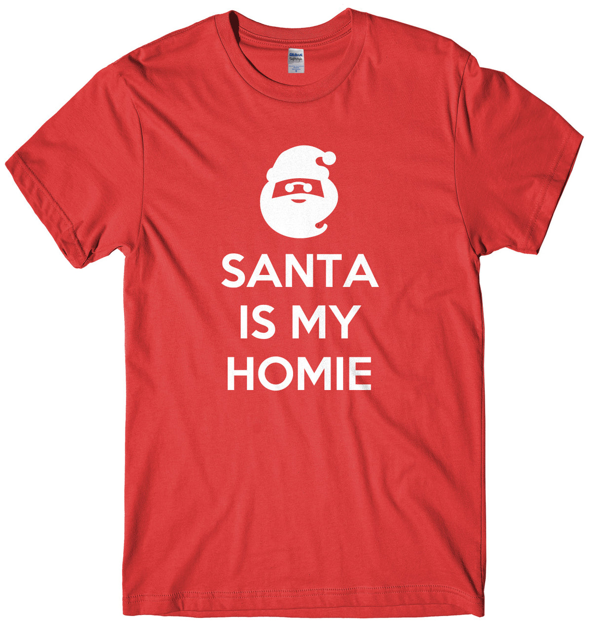 Santa Is My Homie Mens Unisex Christmas T-Shirt