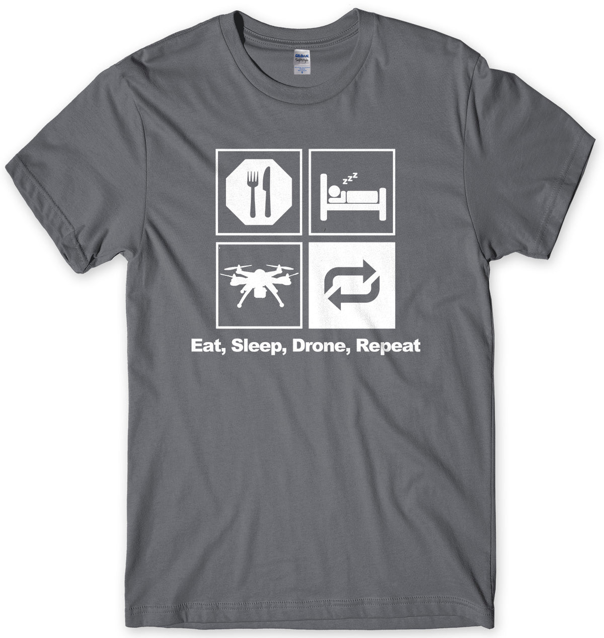 Eat Sleep Drone Repeat Man Mens Unisex T-Shirt