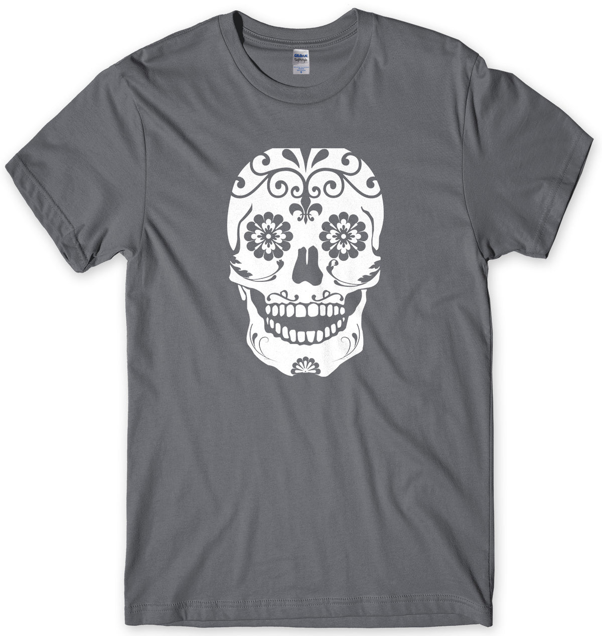Floral Skull Mens Unisex T-Shirt