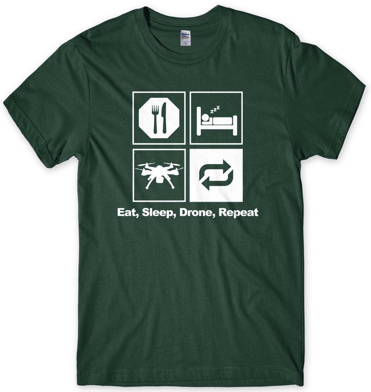 Eat Sleep Drone Repeat Man Mens Unisex T-Shirt