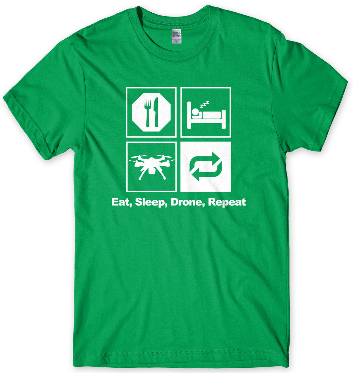 Eat Sleep Drone Repeat Man Mens Unisex T-Shirt