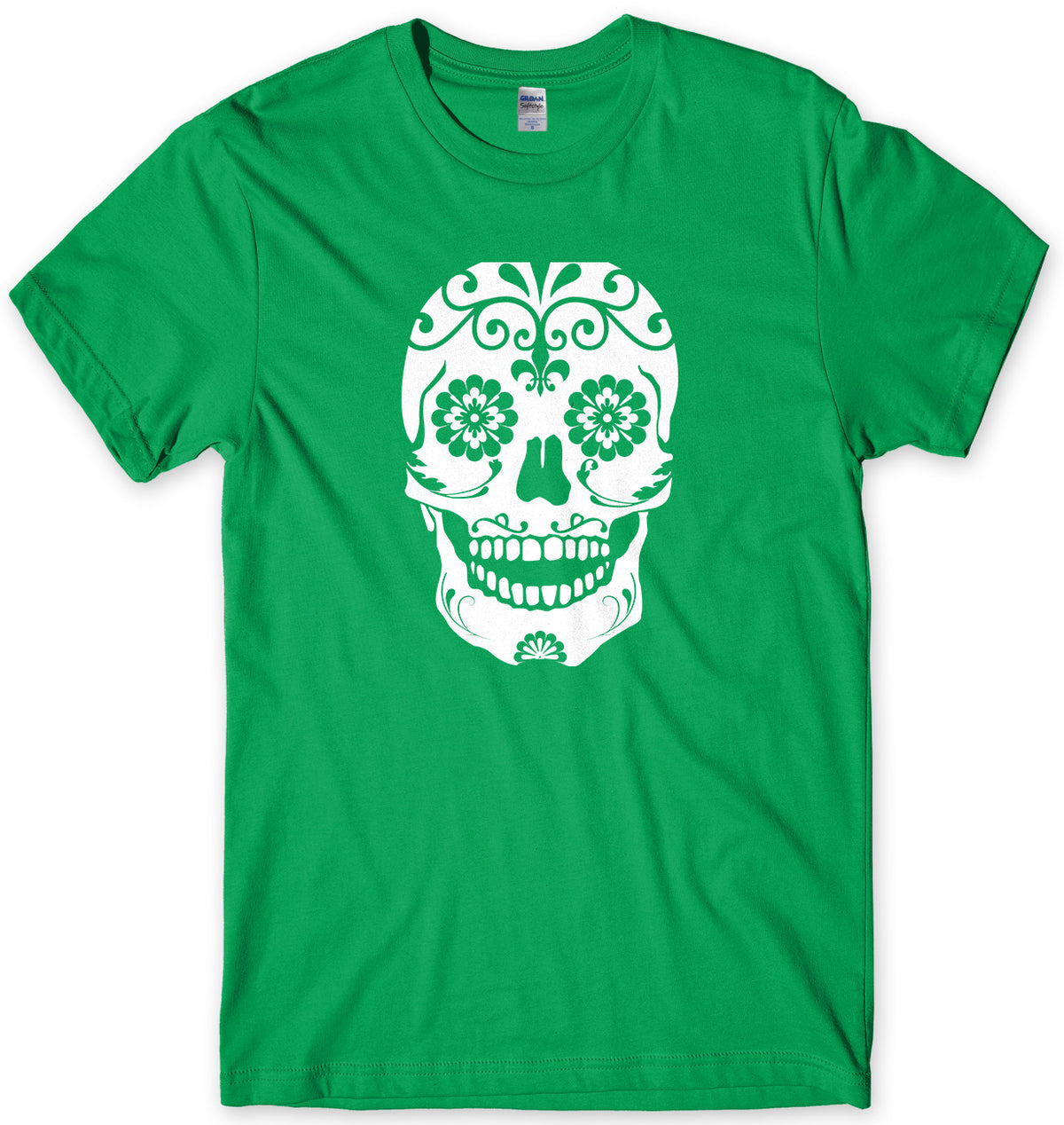 Floral Skull Mens Unisex T-Shirt
