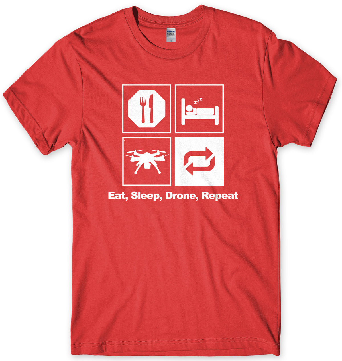 Eat Sleep Drone Repeat Man Mens Unisex T-Shirt