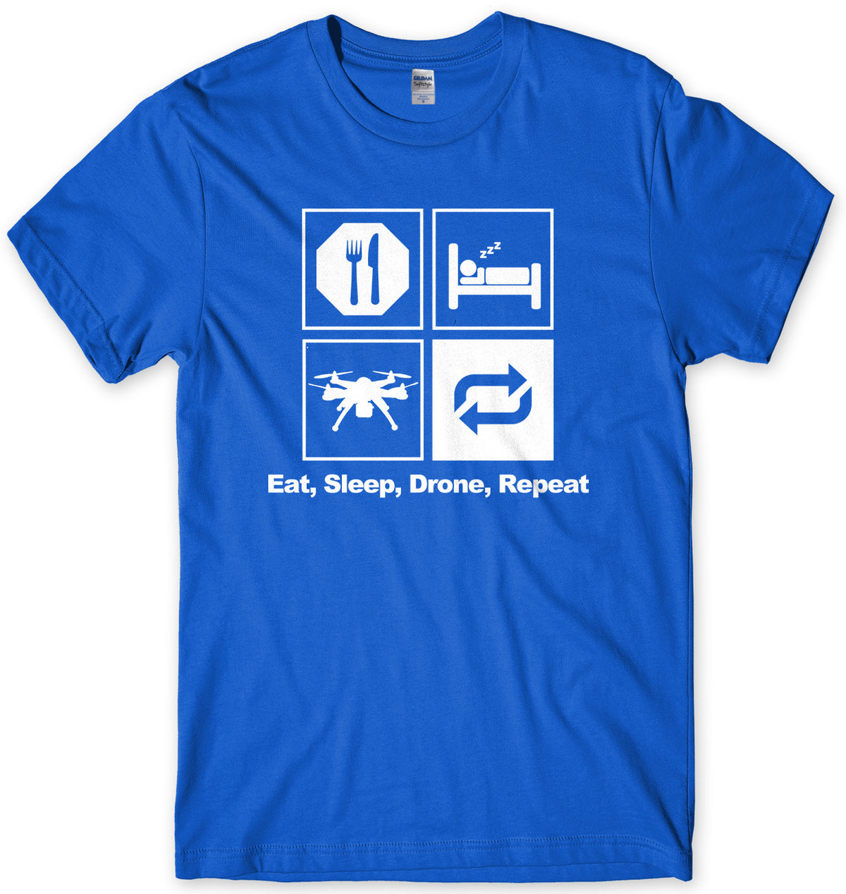 Eat Sleep Drone Repeat Man Mens Unisex T-Shirt