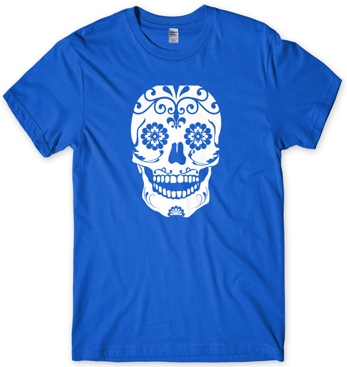 Floral Skull Mens Unisex T-Shirt