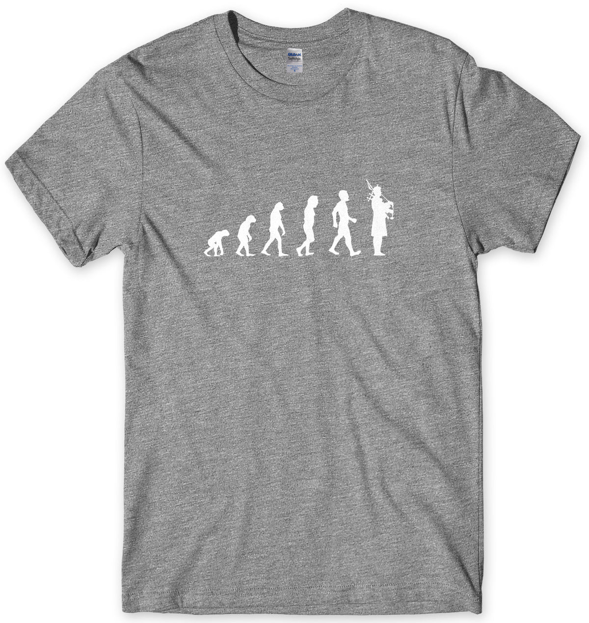 Evolution Of Bagpipes Bagpiper Man Mens Unisex T-Shirt