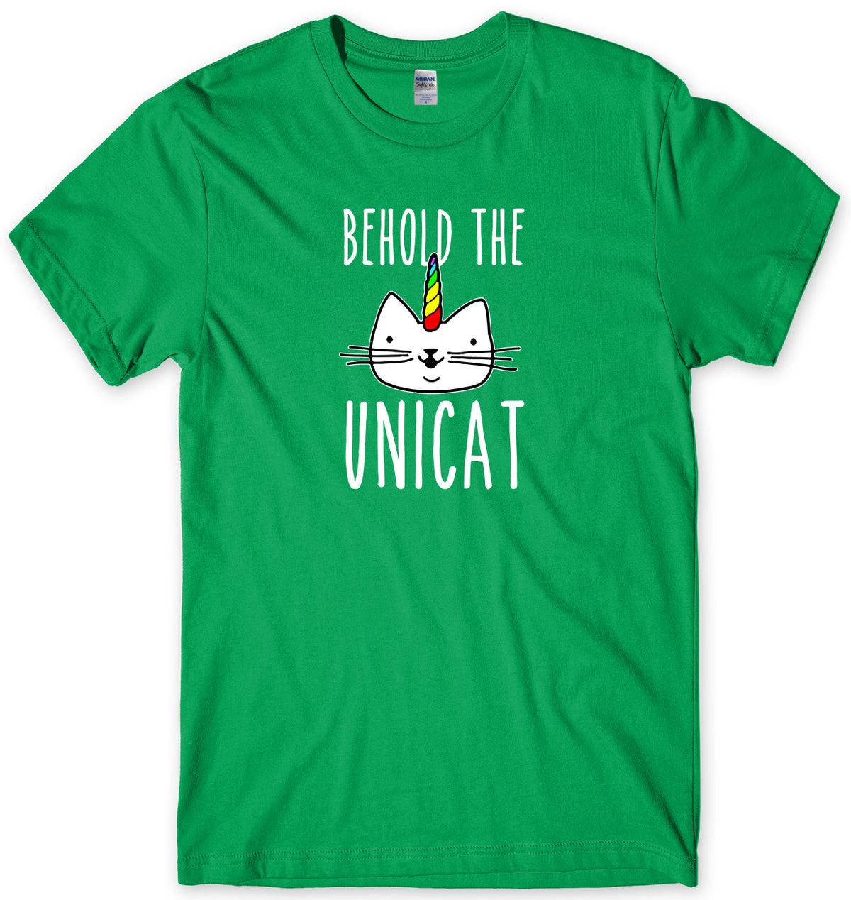 BEHOLD THE UNICAT MENS FUNNY UNISEX T-SHIRT
