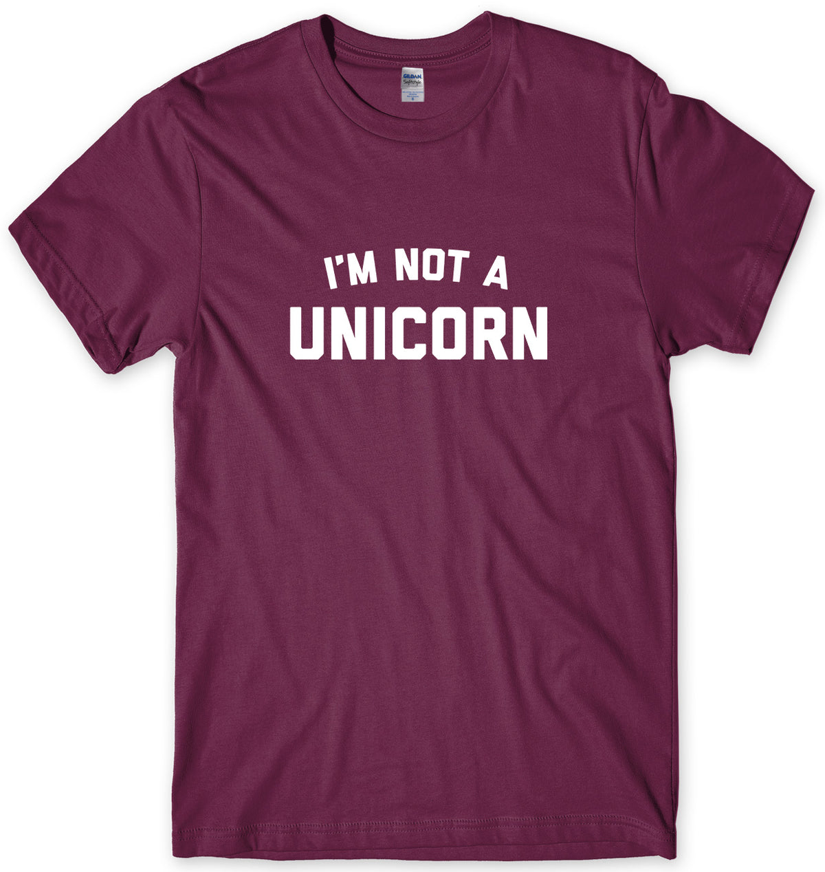 I&#39;M NOT A UNICORN MENS FUNNY UNISEX T-SHIRT
