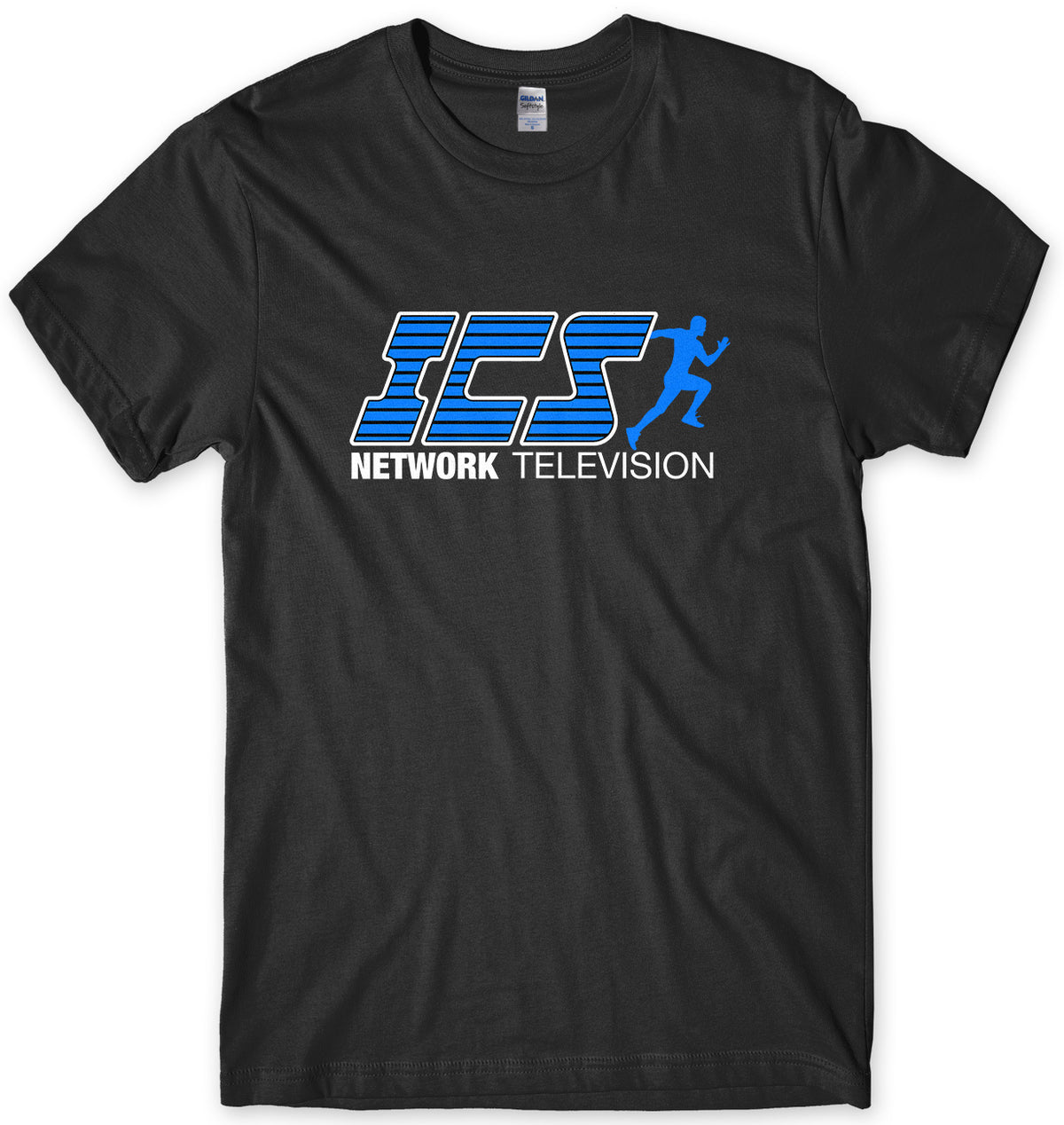 ICS NETWORK TELEVISION LOGO MENS UNISEX T-SHIRT