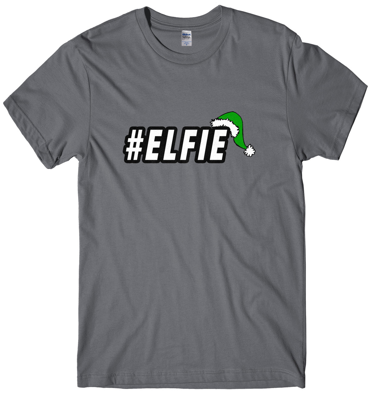 #Elfie Mens Unisex Christmas T-Shirt
