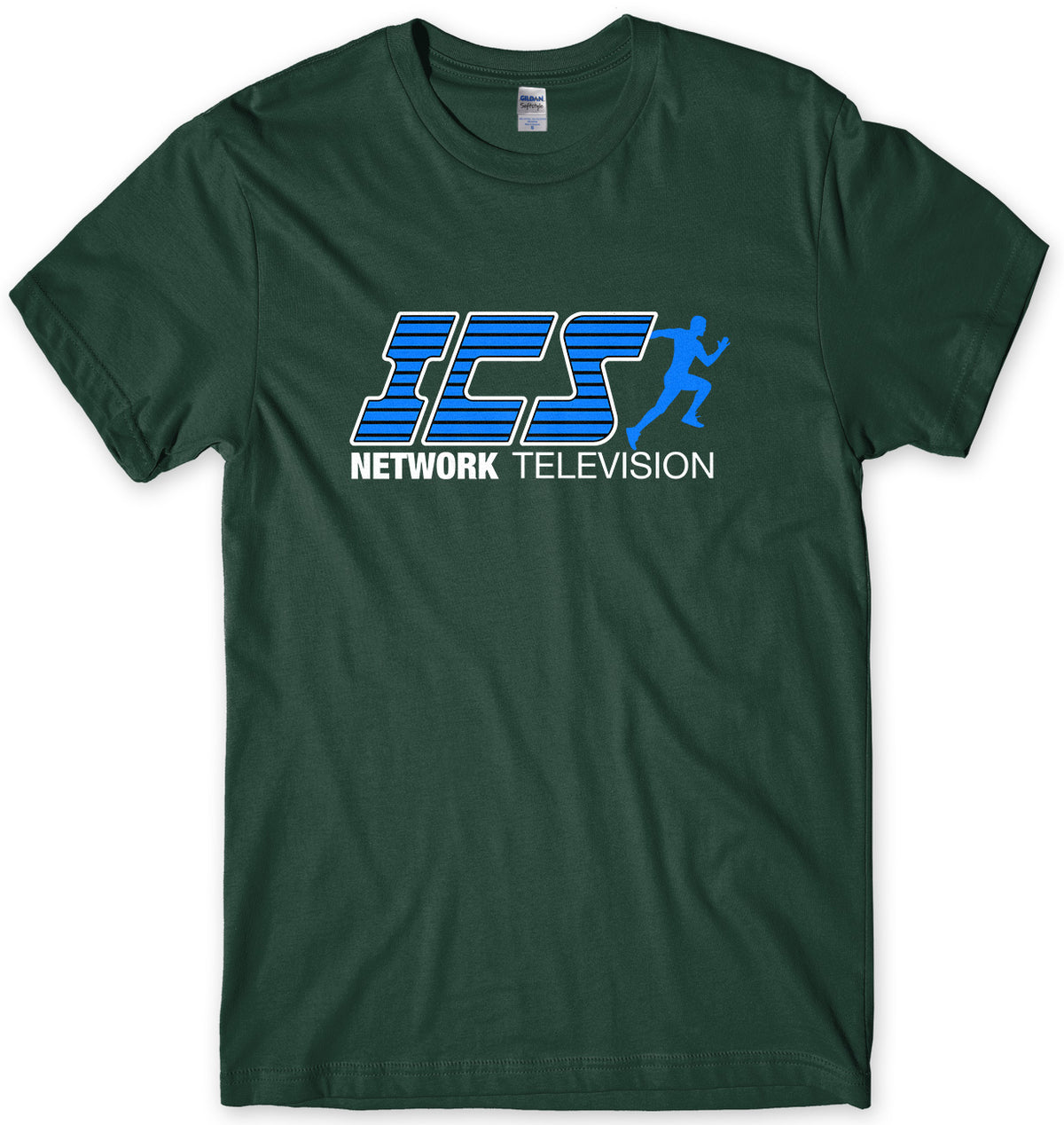 ICS NETWORK TELEVISION LOGO MENS UNISEX T-SHIRT