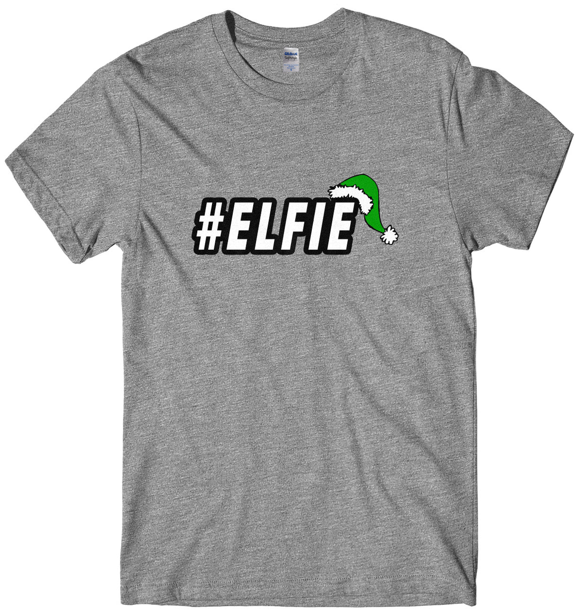 #Elfie Mens Unisex Christmas T-Shirt