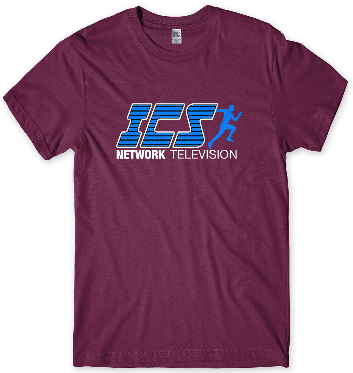 ICS NETWORK TELEVISION LOGO MENS UNISEX T-SHIRT
