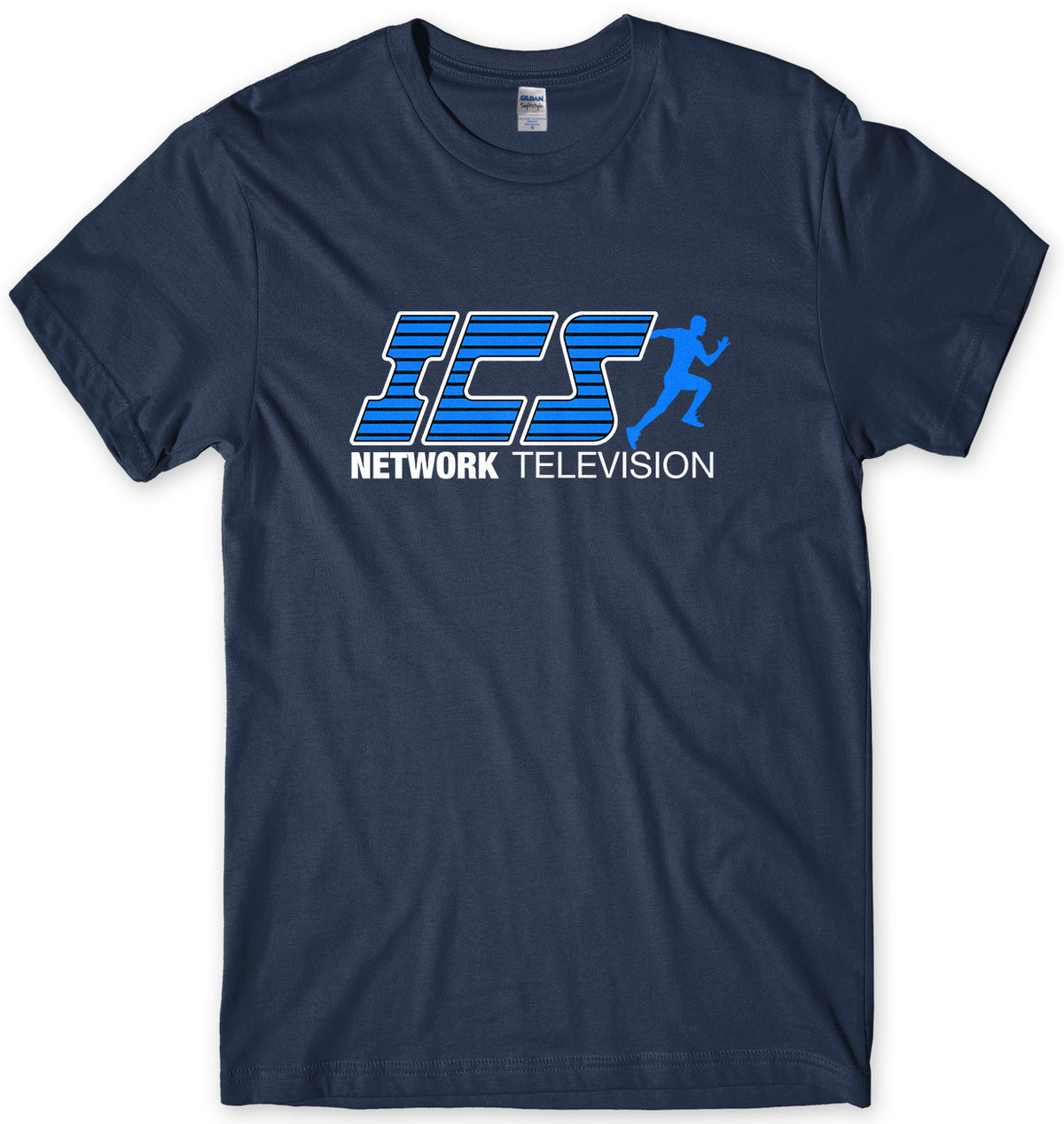 ICS NETWORK TELEVISION LOGO MENS UNISEX T-SHIRT