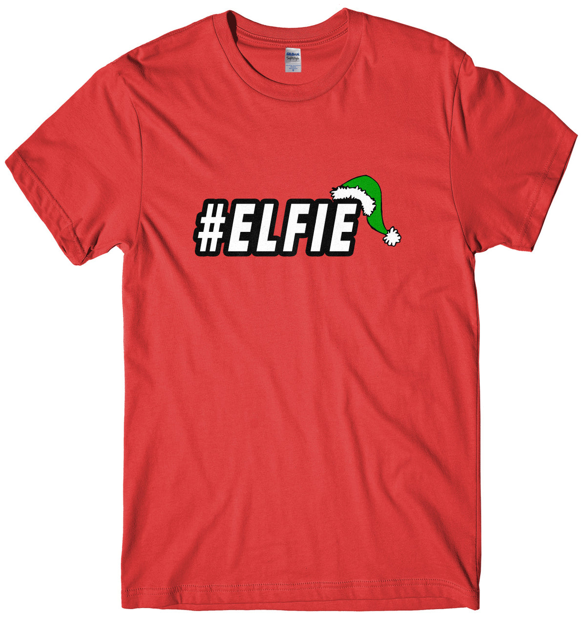#Elfie Mens Unisex Christmas T-Shirt