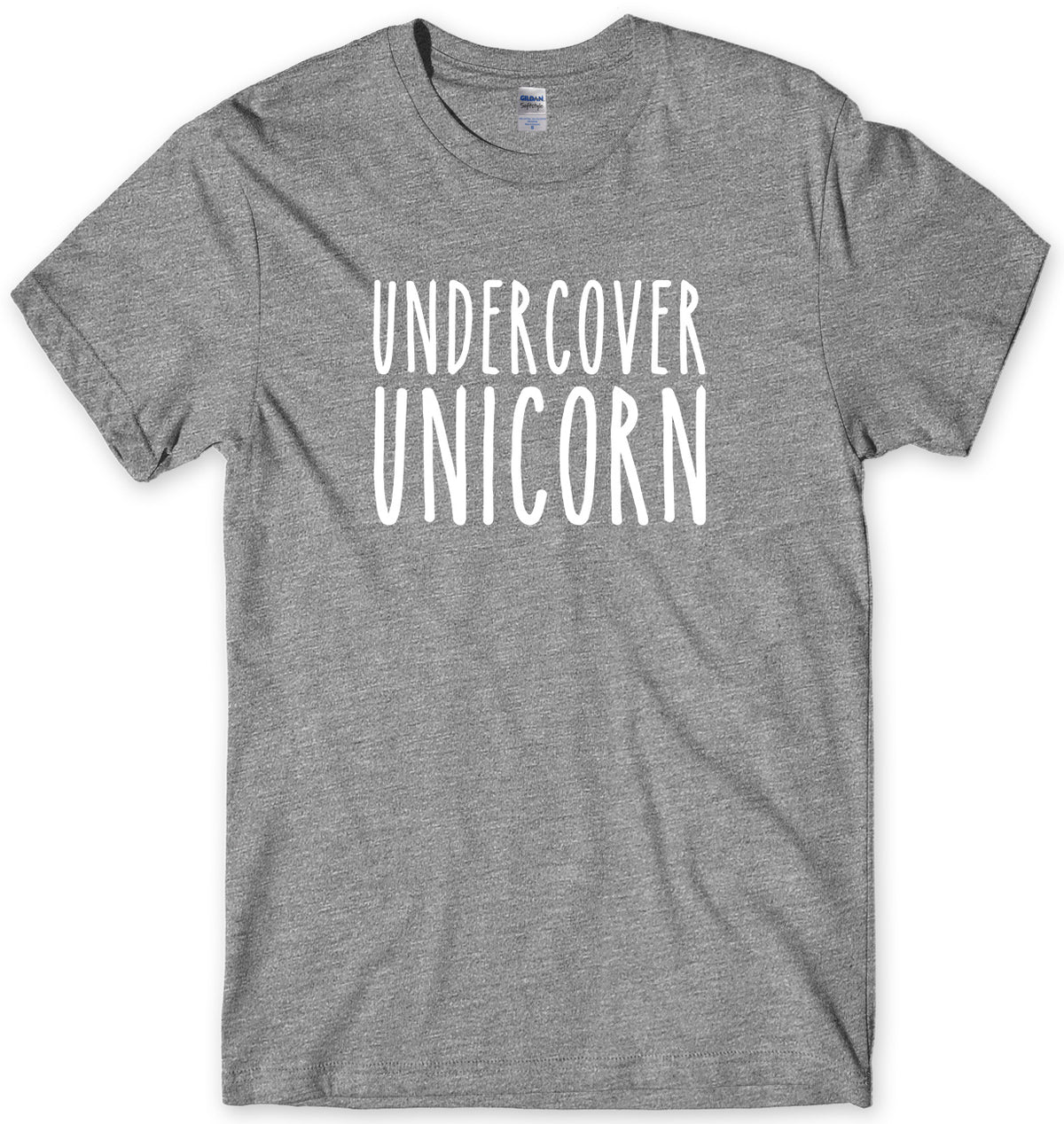 UNDERCOVER UNICORN MENS FUNNY UNISEX T-SHIRT