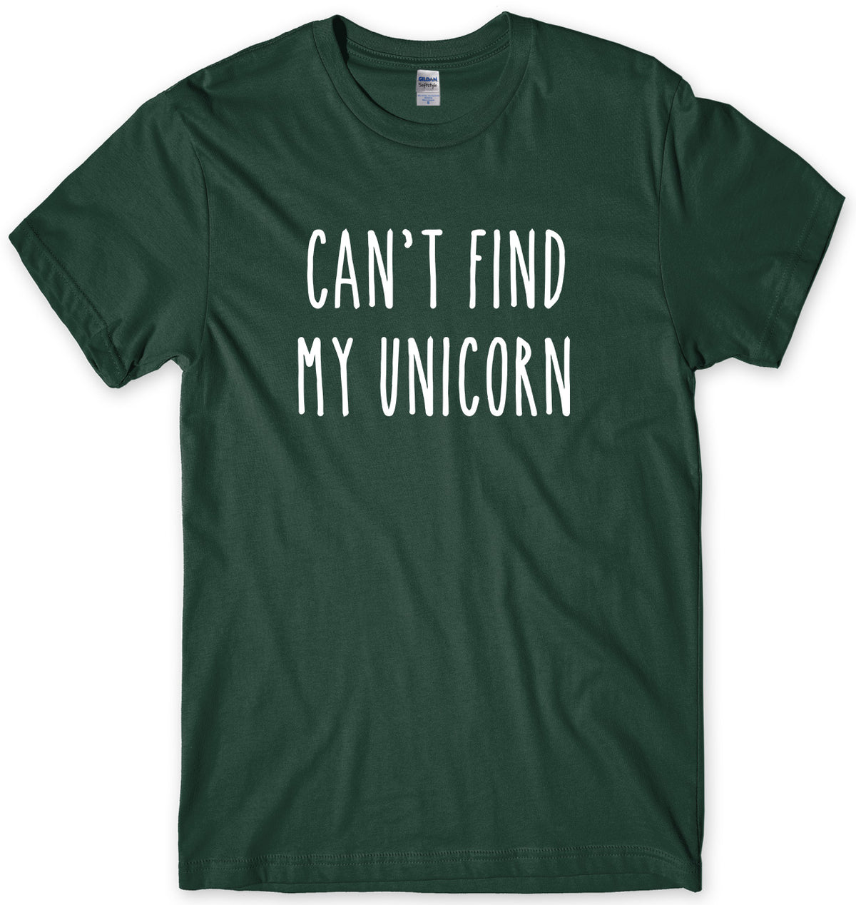 CAN&#39;T FIND MY UNICORN MENS FUNNY UNISEX T-SHIRT
