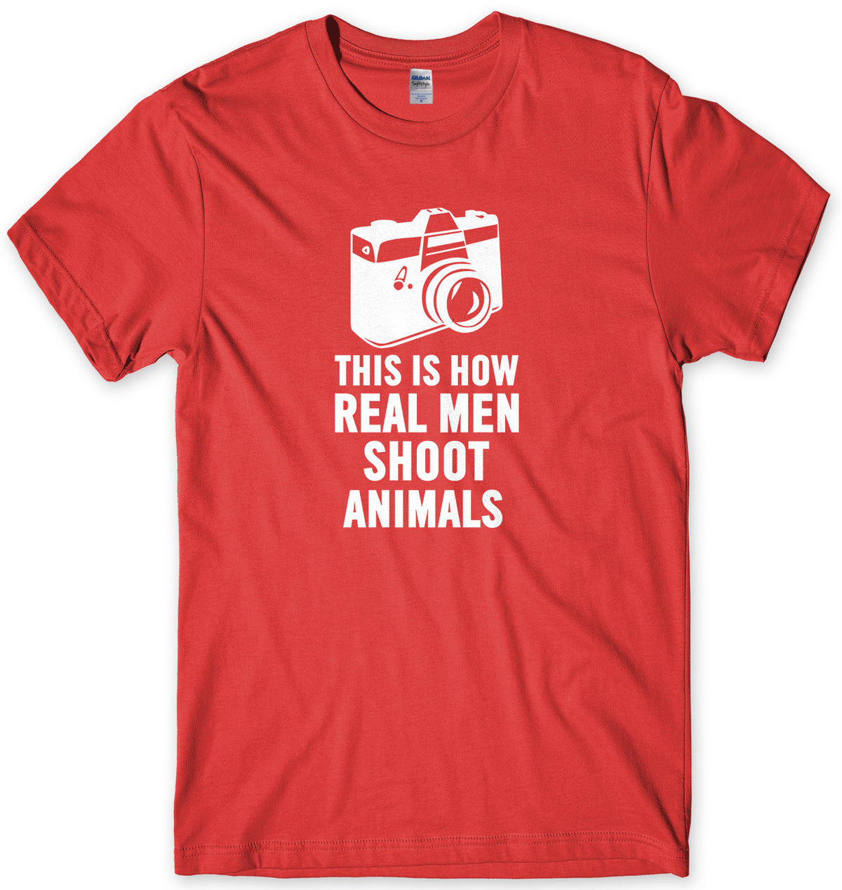 This Is How Real Men Shoot Animals Mens Unisex T-Shirt