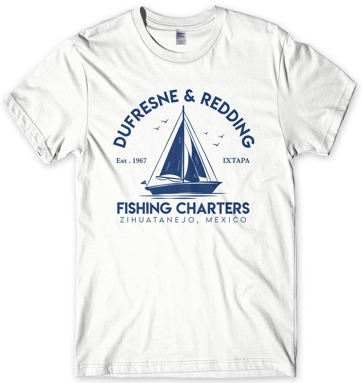 DUFRESNE &amp; REDDING FISHING CHARTERS MENS UNISEX T-SHIRT