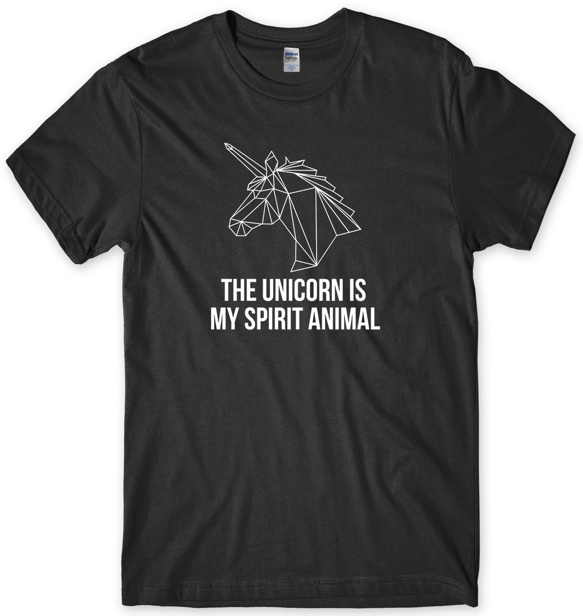 THE UNICORN IS MY SPIRIT ANIMAL MENS FUNNY UNISEX T-SHIRT