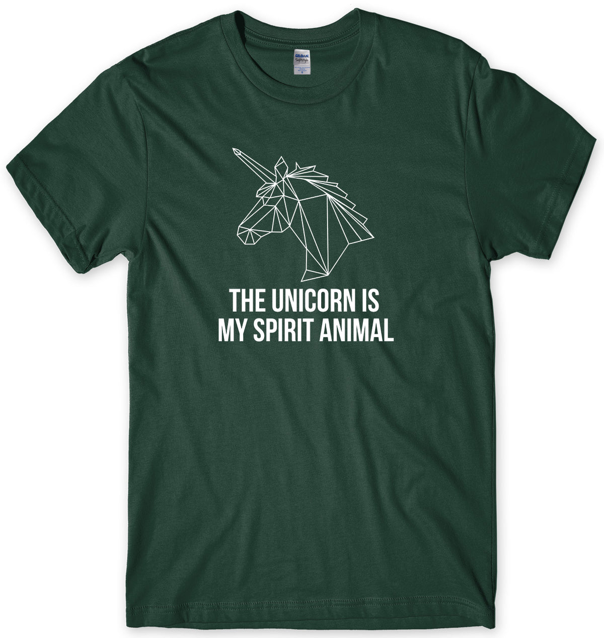 THE UNICORN IS MY SPIRIT ANIMAL MENS FUNNY UNISEX T-SHIRT