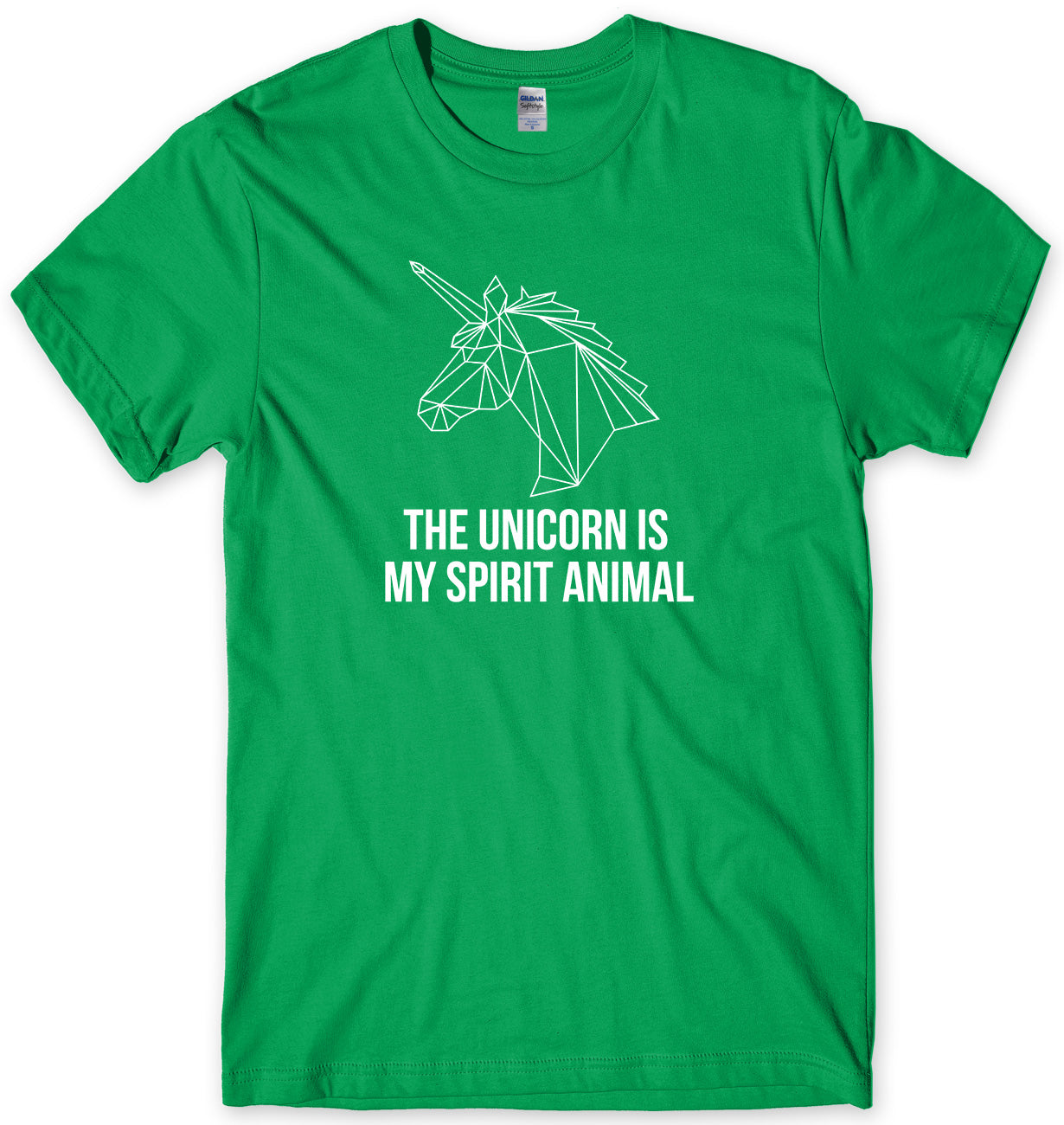 THE UNICORN IS MY SPIRIT ANIMAL MENS FUNNY UNISEX T-SHIRT