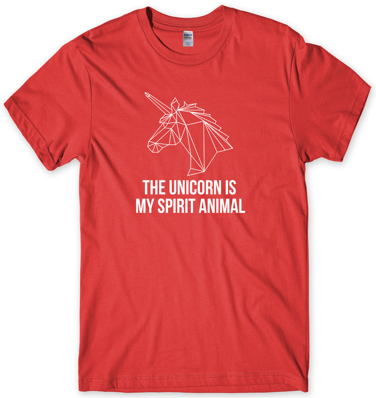 THE UNICORN IS MY SPIRIT ANIMAL MENS FUNNY UNISEX T-SHIRT