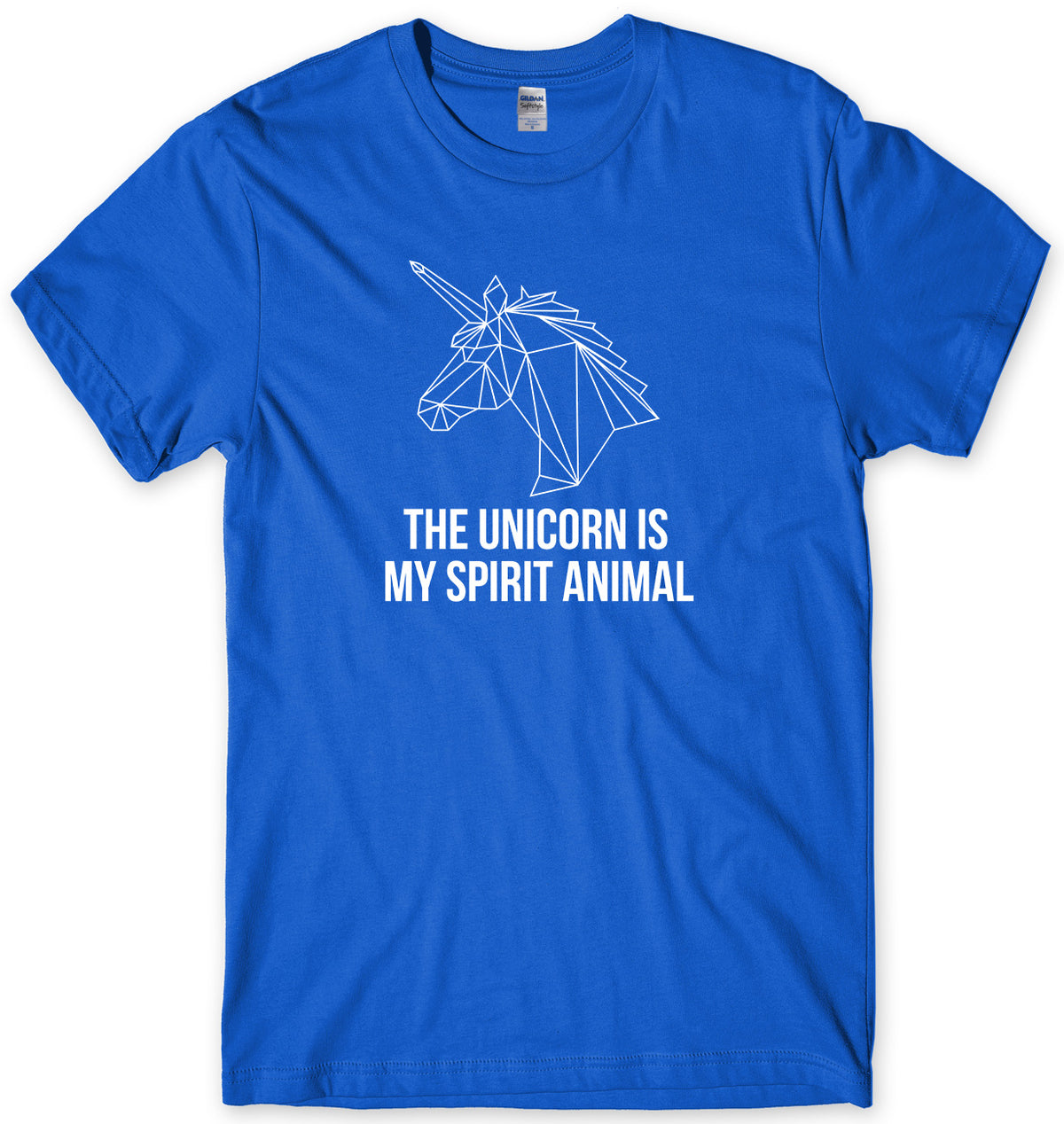 THE UNICORN IS MY SPIRIT ANIMAL MENS FUNNY UNISEX T-SHIRT