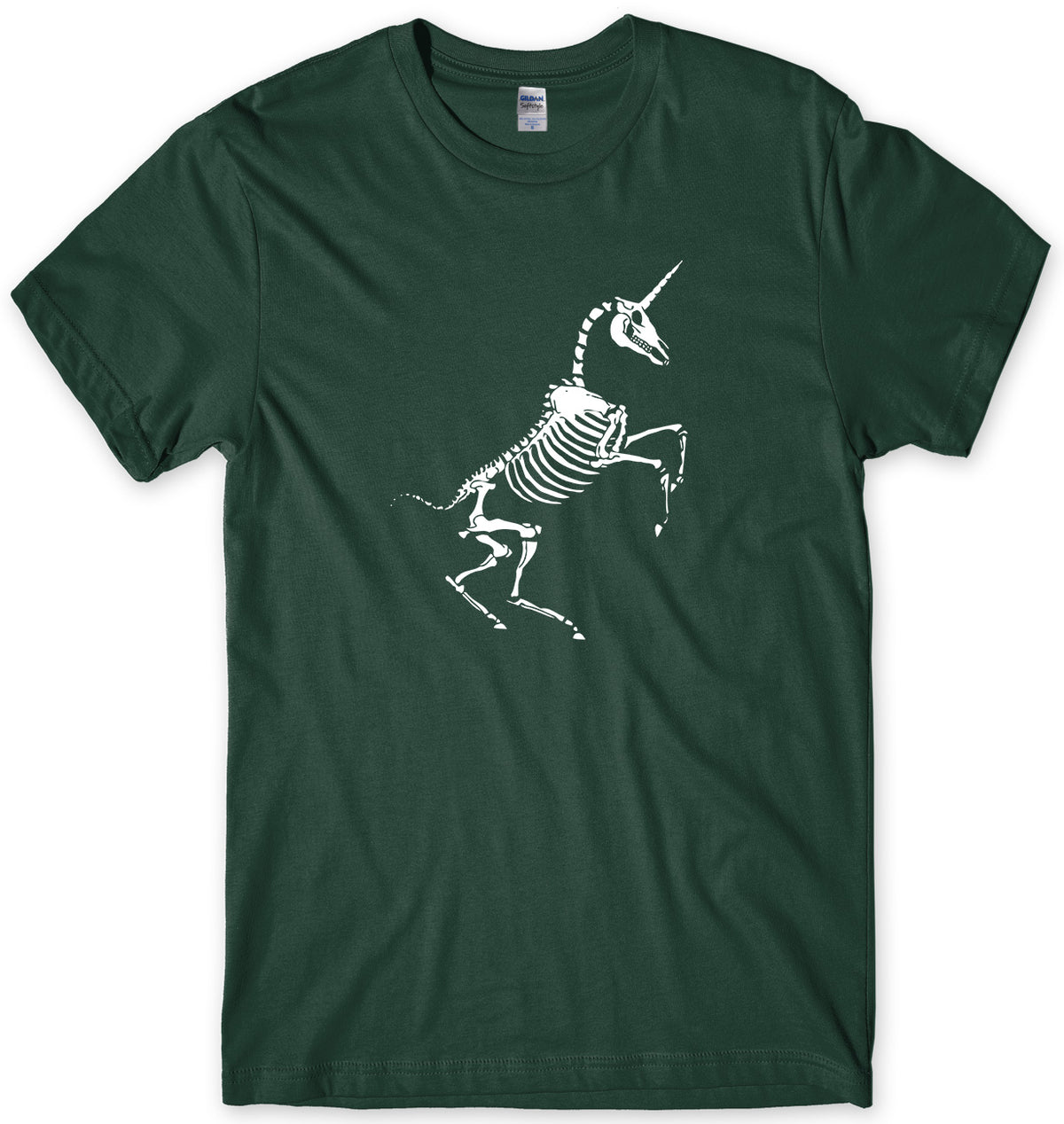 UNICORN SKELETON BONES MENS FUNNY UNISEX T-SHIRT