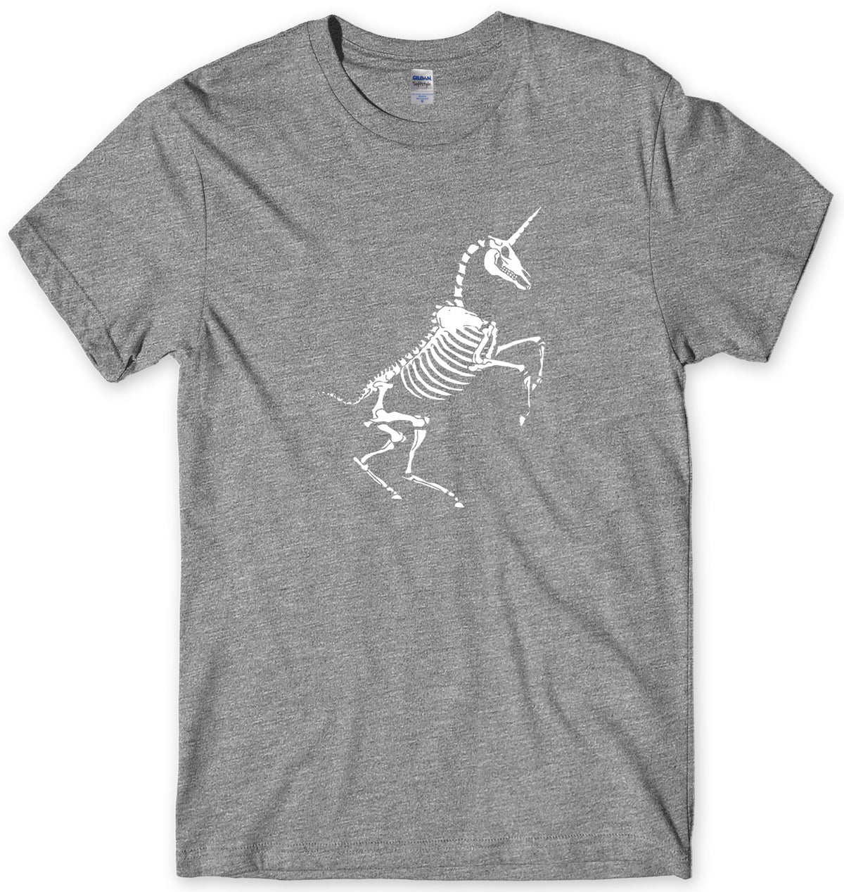 UNICORN SKELETON BONES MENS FUNNY UNISEX T-SHIRT