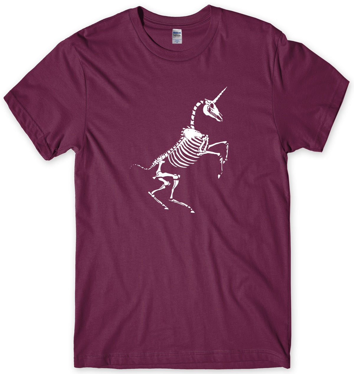 UNICORN SKELETON BONES MENS FUNNY UNISEX T-SHIRT