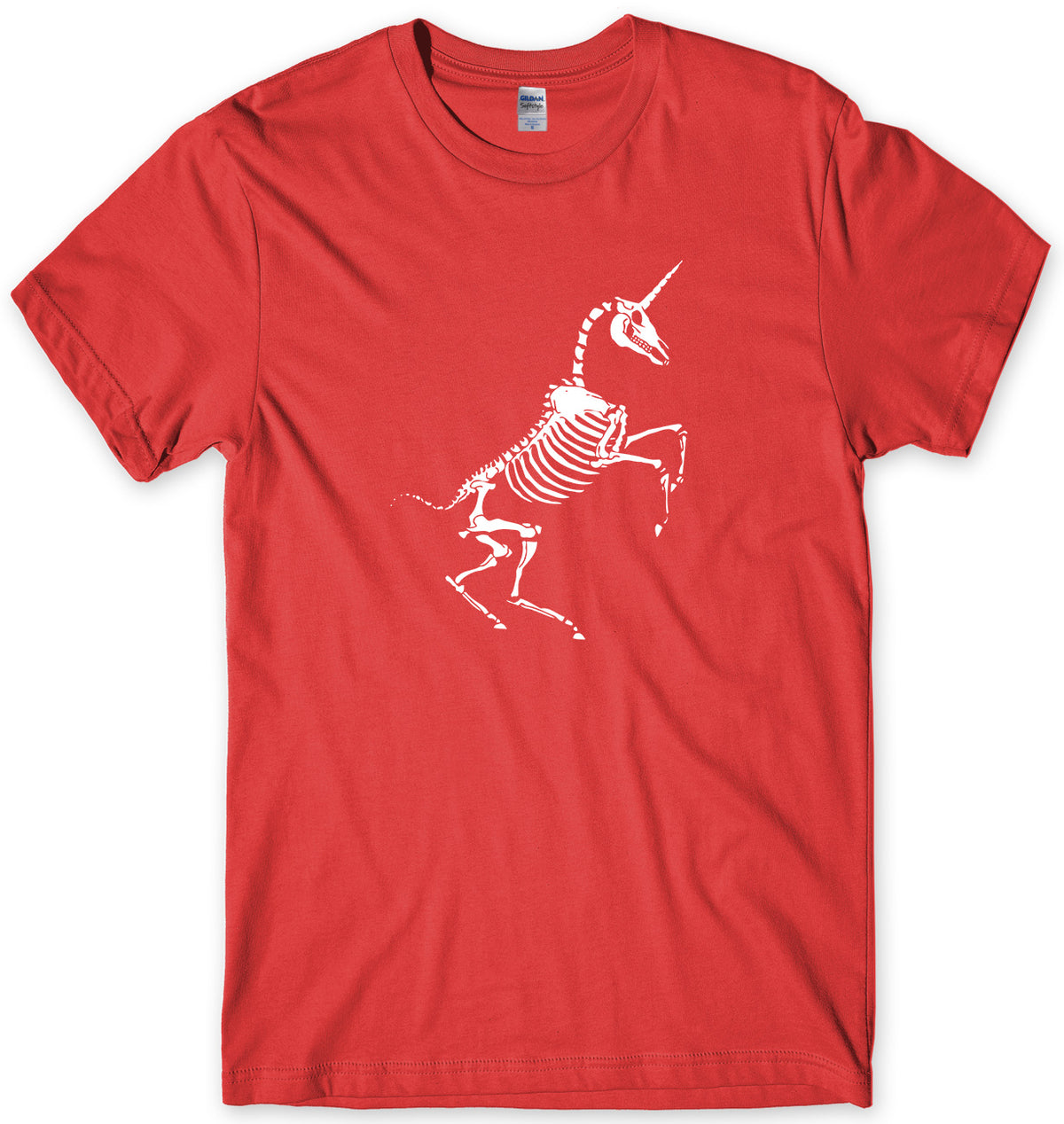 UNICORN SKELETON BONES MENS FUNNY UNISEX T-SHIRT