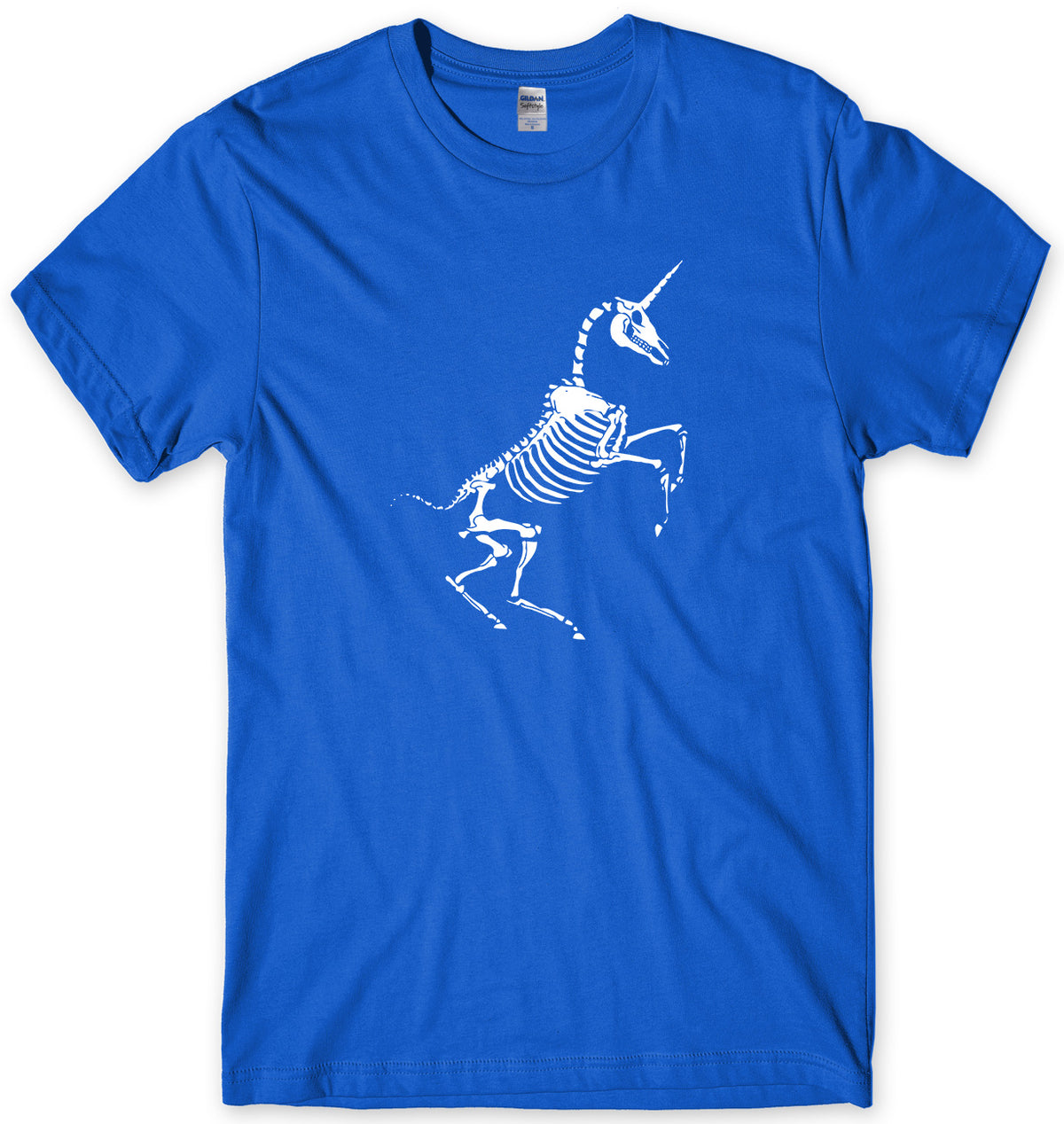 UNICORN SKELETON BONES MENS FUNNY UNISEX T-SHIRT