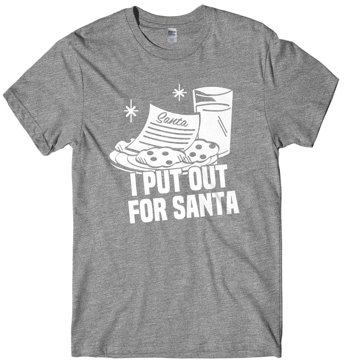 I Put Out For Santa Mens Unisex Christmas T-Shirt