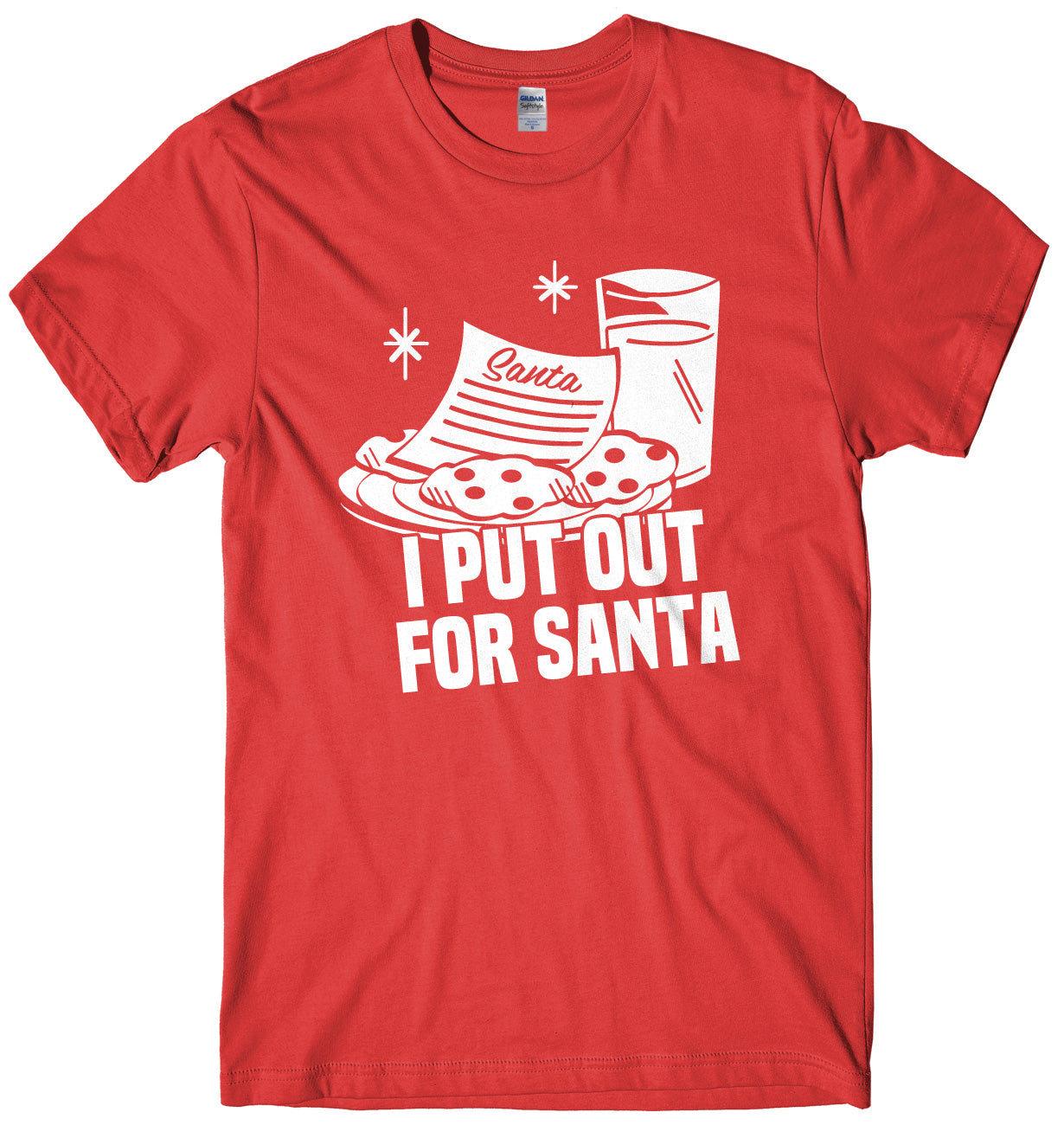 I Put Out For Santa Mens Unisex Christmas T-Shirt