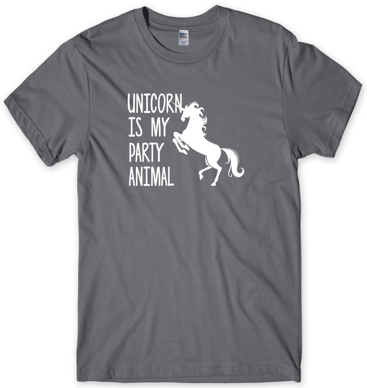 UNICORN IS MY PARTY ANIMAL MENS FUNNY UNISEX T-SHIRT