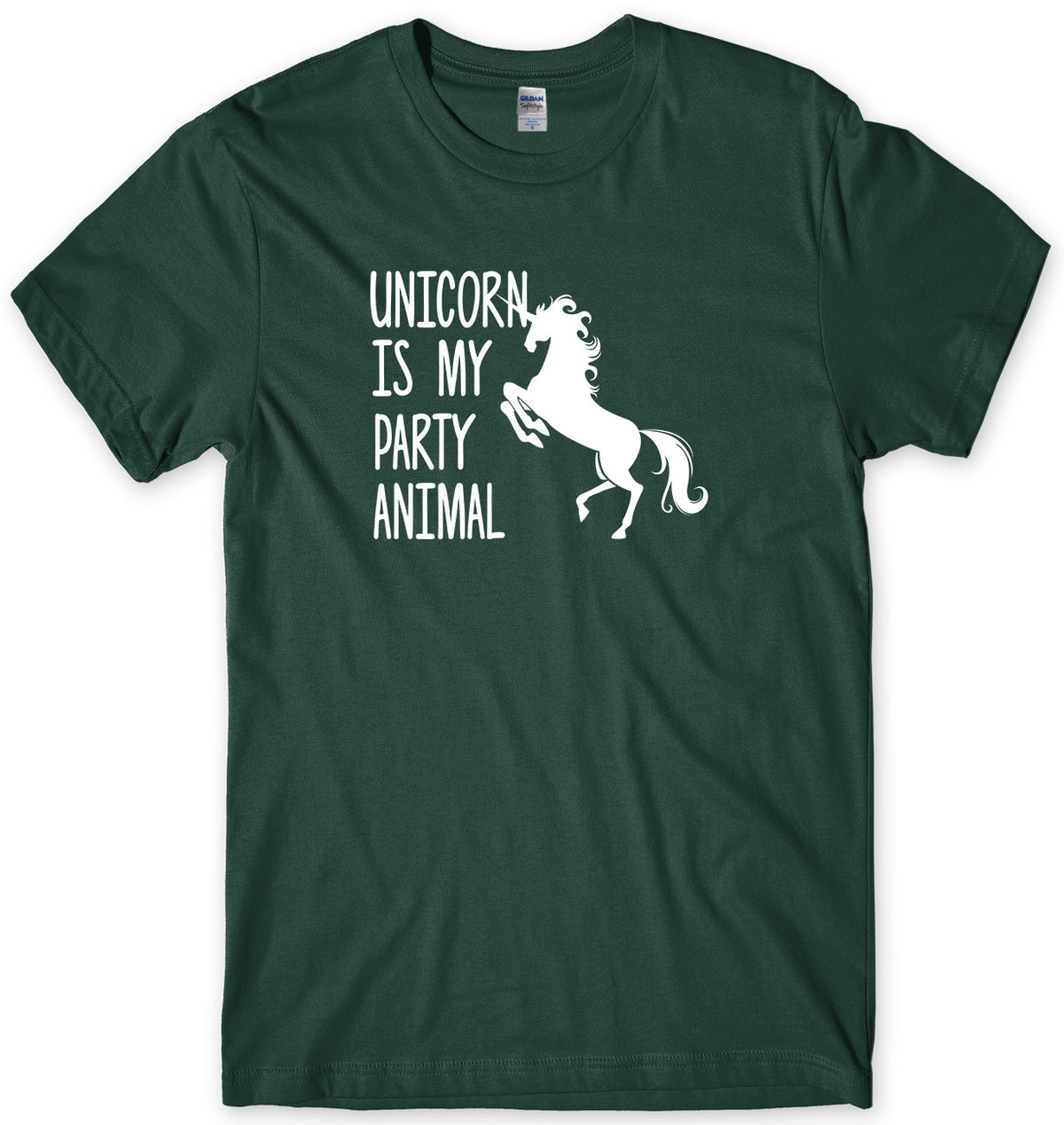 UNICORN IS MY PARTY ANIMAL MENS FUNNY UNISEX T-SHIRT