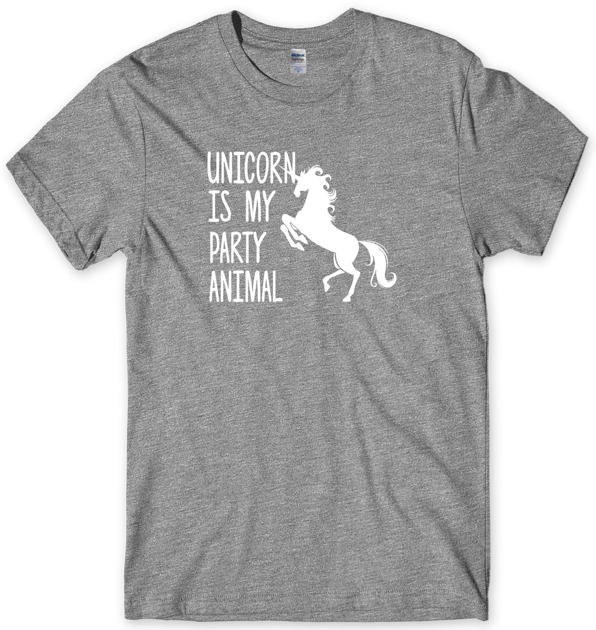 UNICORN IS MY PARTY ANIMAL MENS FUNNY UNISEX T-SHIRT