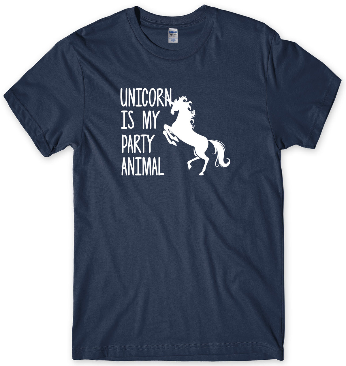 UNICORN IS MY PARTY ANIMAL MENS FUNNY UNISEX T-SHIRT