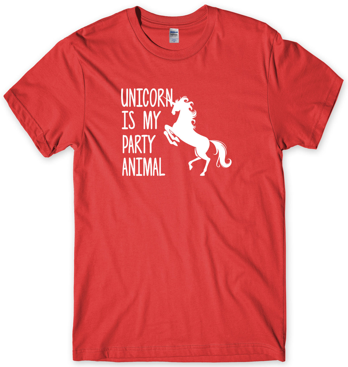 UNICORN IS MY PARTY ANIMAL MENS FUNNY UNISEX T-SHIRT
