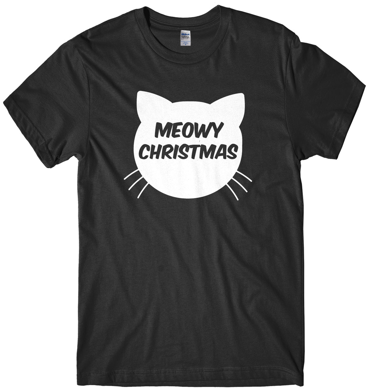 Meowy Christmas Mens Unisex Christmas T-Shirt
