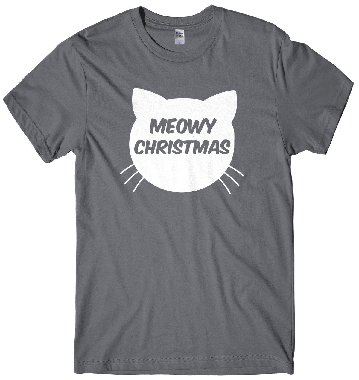 Meowy Christmas Mens Unisex Christmas T-Shirt