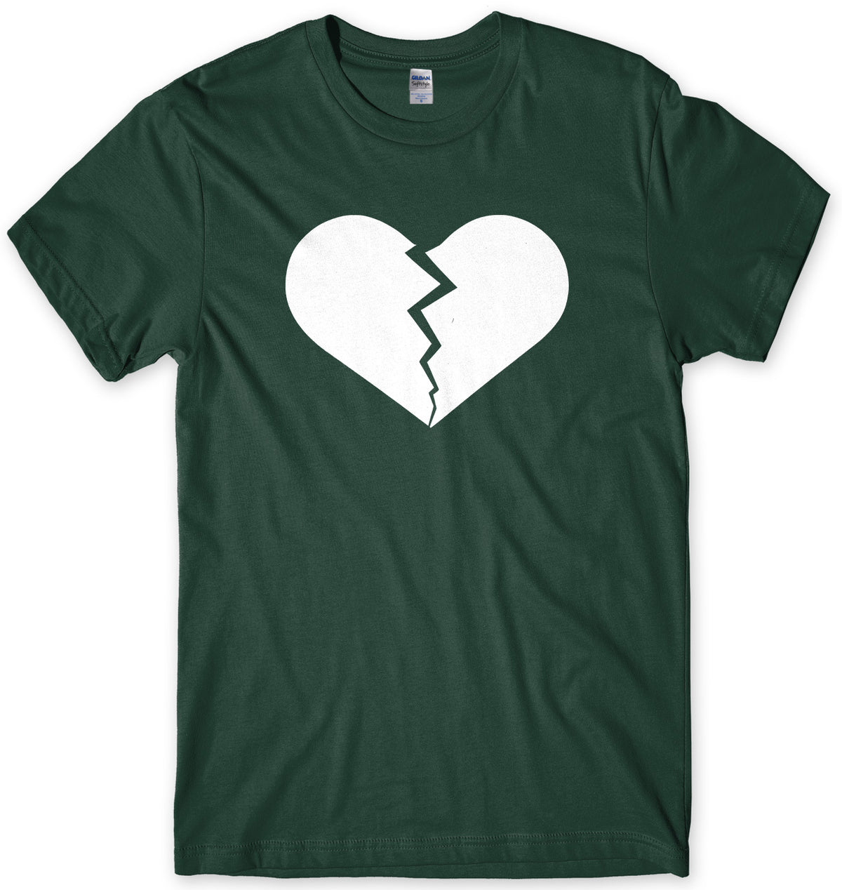 Heartbroken Love Heart Mens Unisex T-Shirt