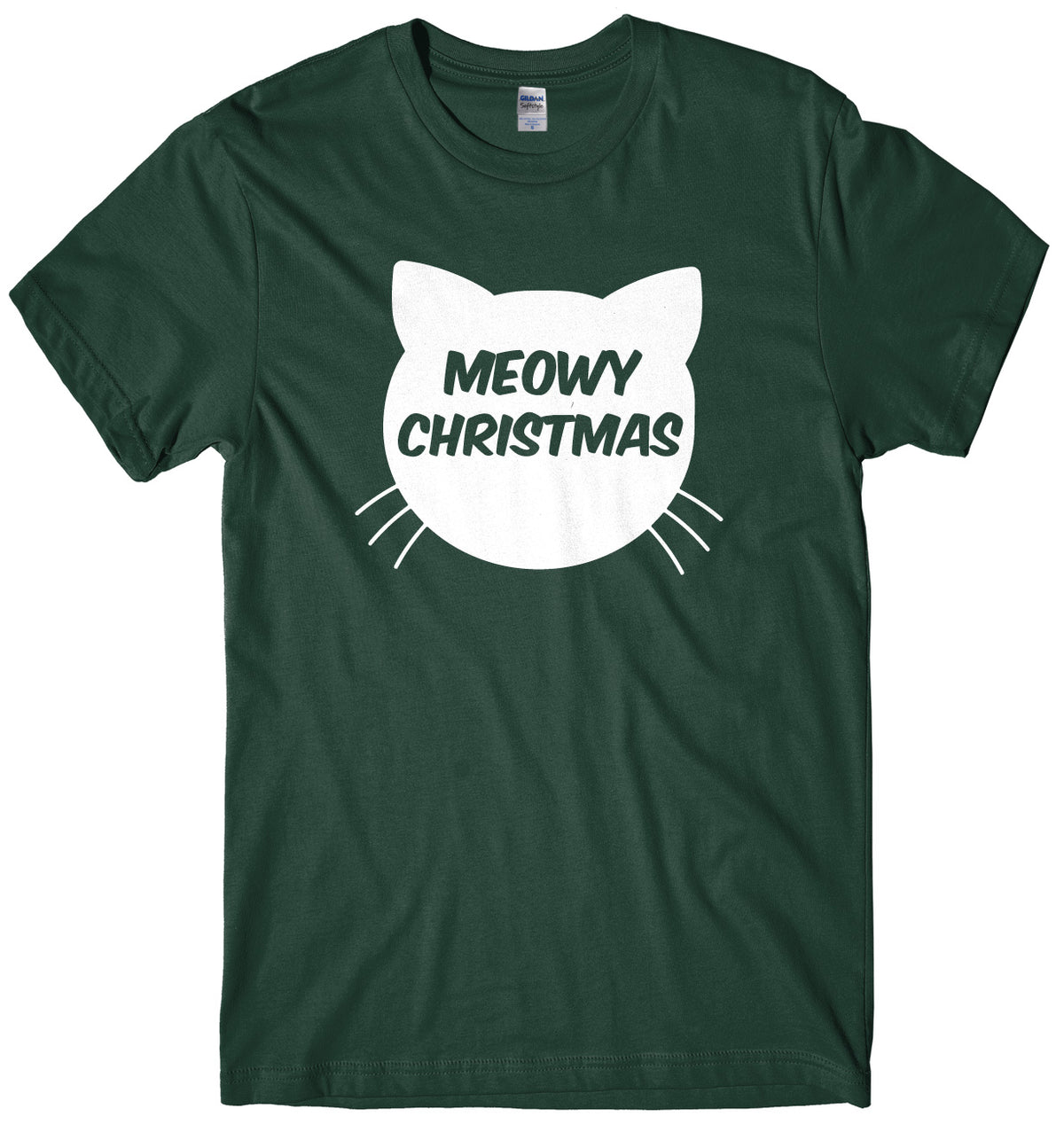 Meowy Christmas Mens Unisex Christmas T-Shirt