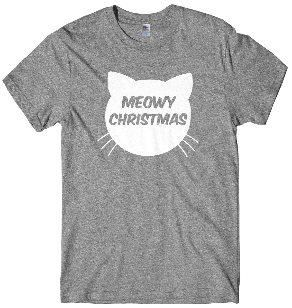 Meowy Christmas Mens Unisex Christmas T-Shirt
