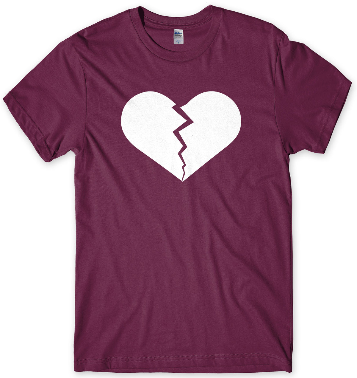 Heartbroken Love Heart Mens Unisex T-Shirt