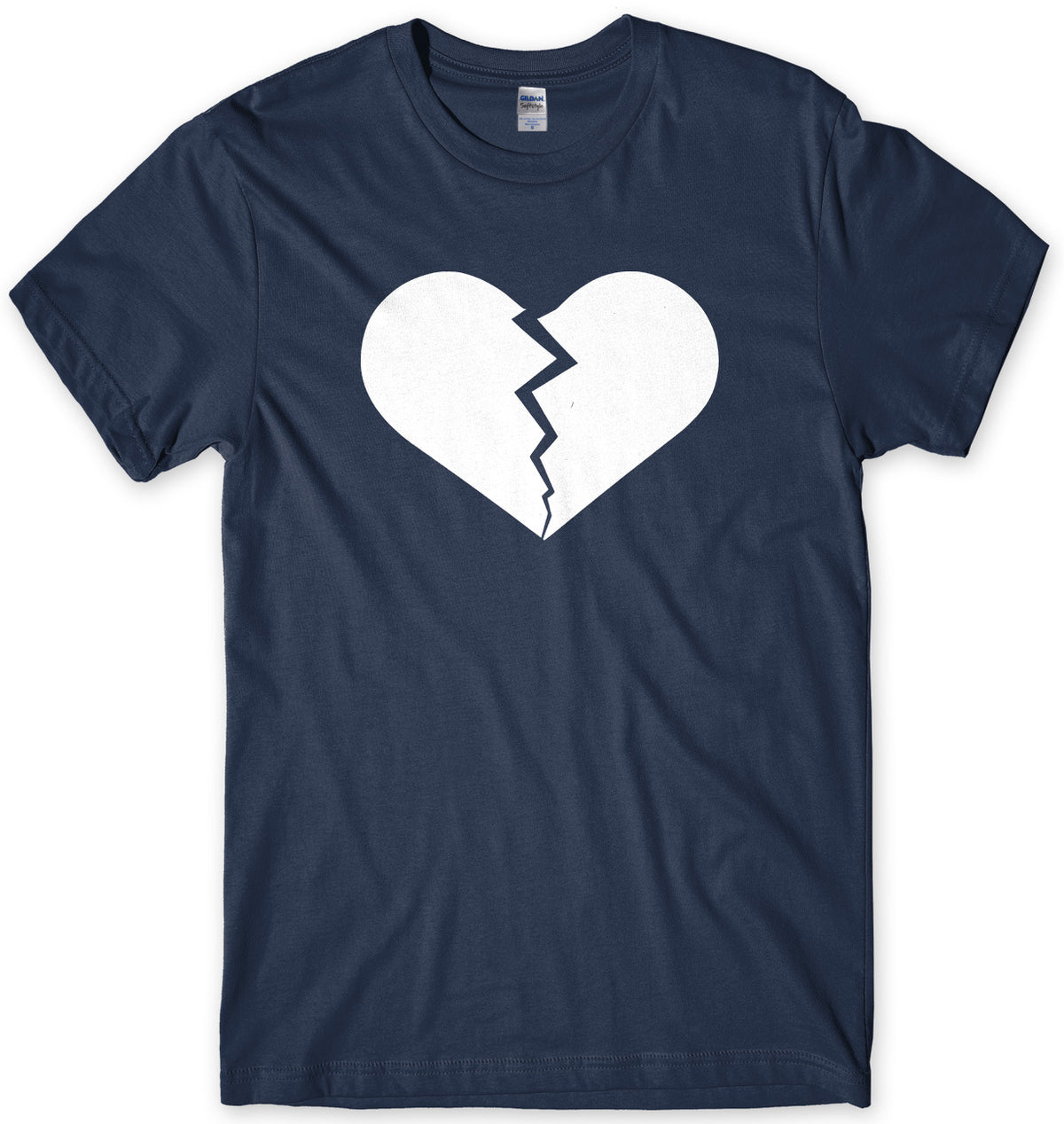 Heartbroken Love Heart Mens Unisex T-Shirt