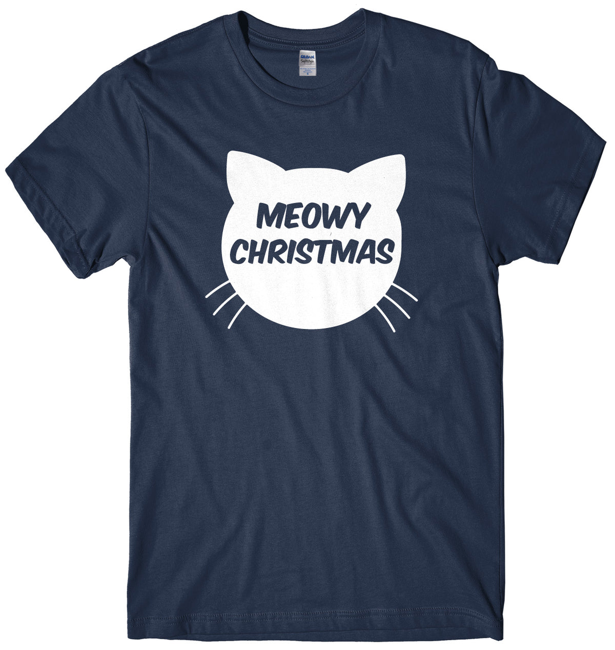 Meowy Christmas Mens Unisex Christmas T-Shirt