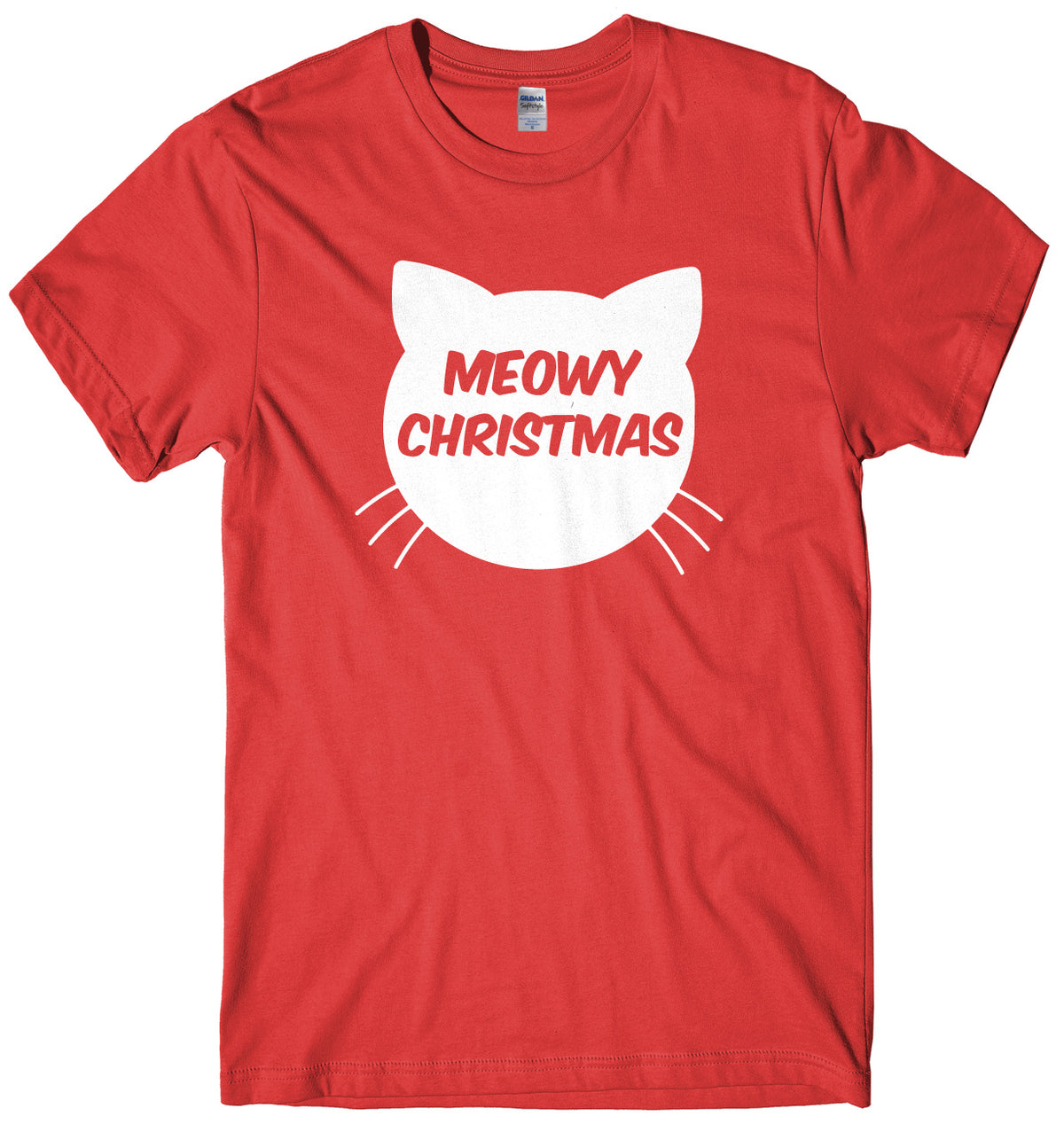 Meowy Christmas Mens Unisex Christmas T-Shirt